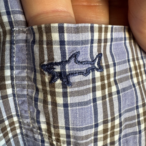 Paul & Shark Yachting Men's Long Sleeve Plaid‎ Button Shirt Soft Touch Purple 42 - Picture 5 of 14